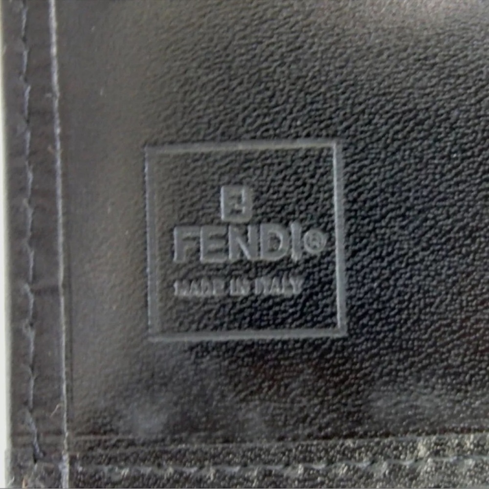 AUTH Fendi Canvas & Leather Wallet Black - Picture 11 of 12